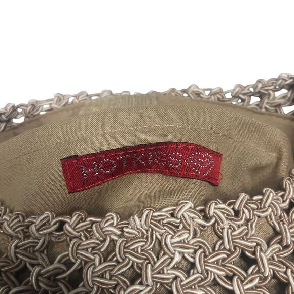 Hot Kiss Purse Womens Macrame Rope Fringe Boho 70’s Hippie Bag Vintage Indie - Picture 6 of 11
